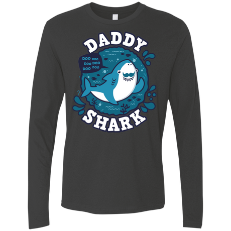 T-Shirts Heavy Metal / S Shark Family trazo - Daddy Men's Premium Long Sleeve