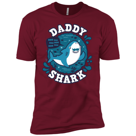 T-Shirts Cardinal / X-Small Shark Family trazo - Daddy Men's Premium T-Shirt