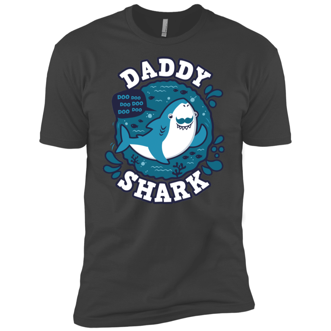 T-Shirts Heavy Metal / X-Small Shark Family trazo - Daddy Men's Premium T-Shirt