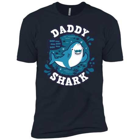 T-Shirts Midnight Navy / X-Small Shark Family trazo - Daddy Men's Premium T-Shirt