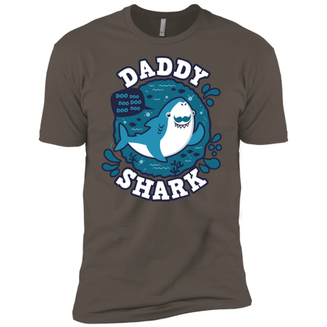 T-Shirts Warm Grey / X-Small Shark Family trazo - Daddy Men's Premium T-Shirt