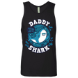 T-Shirts Black / S Shark Family trazo - Daddy Men's Premium Tank Top