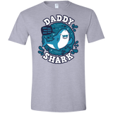 T-Shirts Sport Grey / X-Small Shark Family trazo - Daddy Men's Semi-Fitted Softstyle