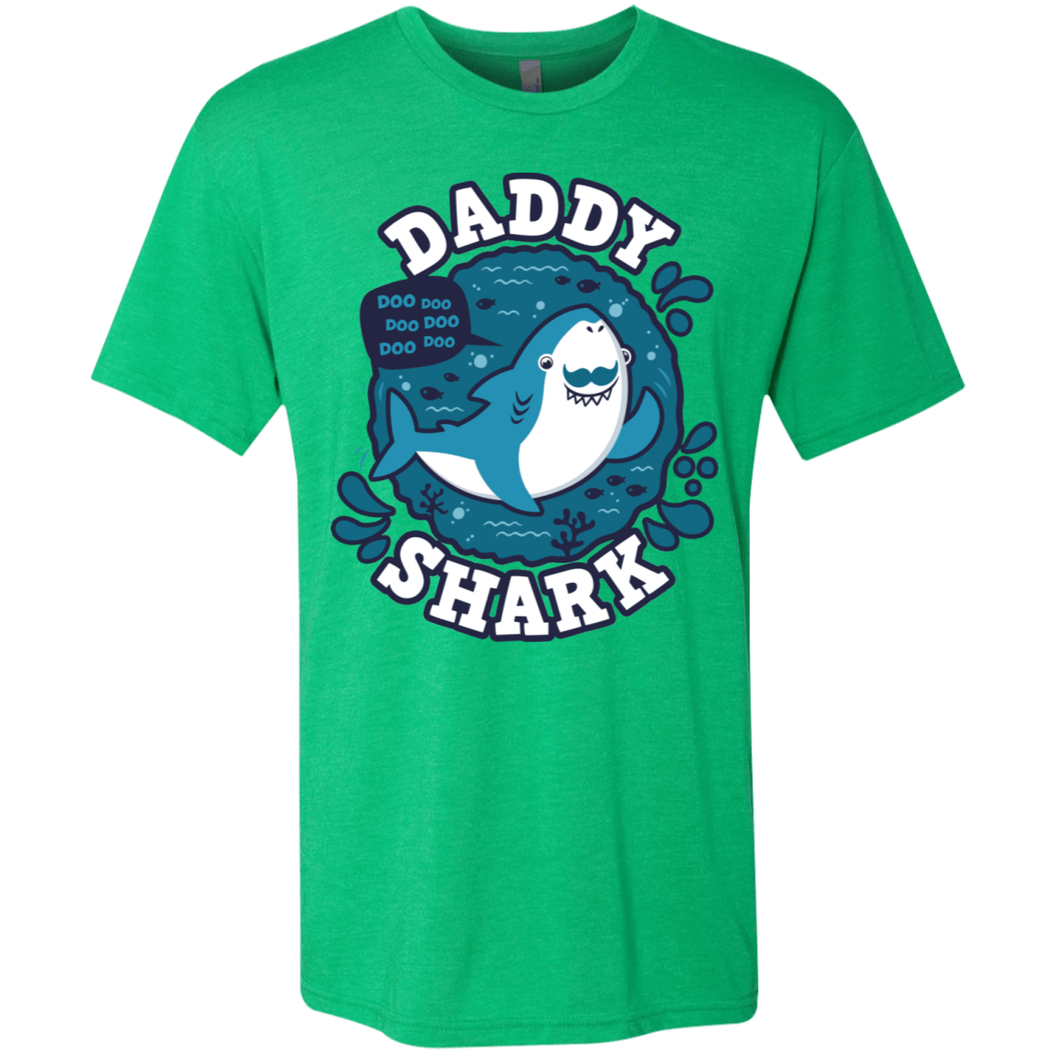 T-Shirts Envy / S Shark Family trazo - Daddy Men's Triblend T-Shirt