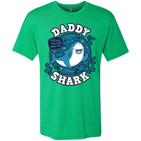 T-Shirts Envy / S Shark Family trazo - Daddy Men's Triblend T-Shirt