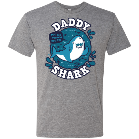 T-Shirts Premium Heather / S Shark Family trazo - Daddy Men's Triblend T-Shirt