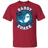 T-Shirts Cardinal / S Shark Family trazo - Daddy T-Shirt
