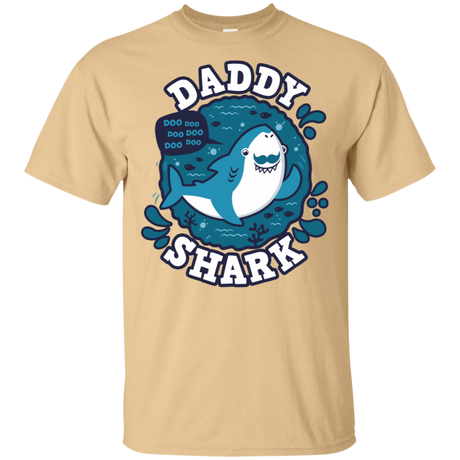 T-Shirts Vegas Gold / S Shark Family trazo - Daddy T-Shirt