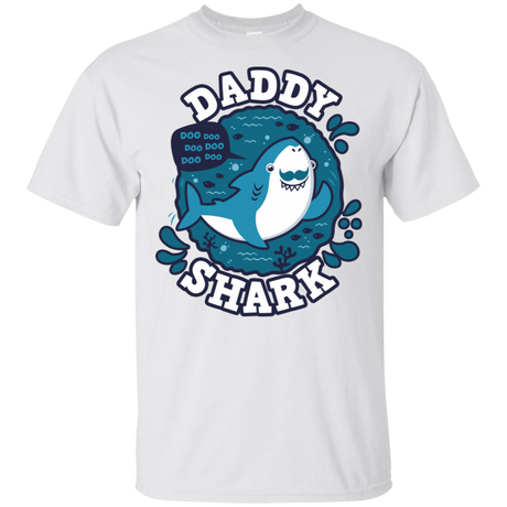 T-Shirts White / S Shark Family trazo - Daddy T-Shirt