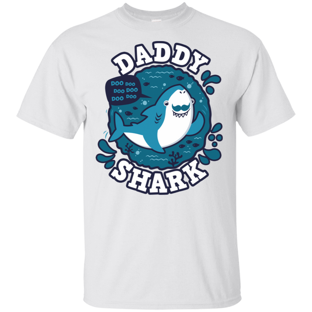 T-Shirts White / S Shark Family trazo - Daddy T-Shirt