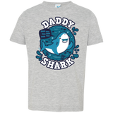 T-Shirts Heather Grey / 2T Shark Family trazo - Daddy Toddler Premium T-Shirt