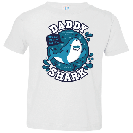 T-Shirts White / 2T Shark Family trazo - Daddy Toddler Premium T-Shirt