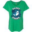 T-Shirts Envy / X-Small Shark Family trazo - Daddy Triblend Dolman Sleeve