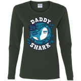 T-Shirts Forest / S Shark Family trazo - Daddy Women's Long Sleeve T-Shirt