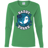 T-Shirts Irish Green / S Shark Family trazo - Daddy Women's Long Sleeve T-Shirt