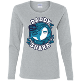 T-Shirts Sport Grey / S Shark Family trazo - Daddy Women's Long Sleeve T-Shirt