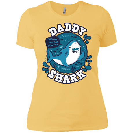T-Shirts Banana Cream/ / X-Small Shark Family trazo - Daddy Women's Premium T-Shirt