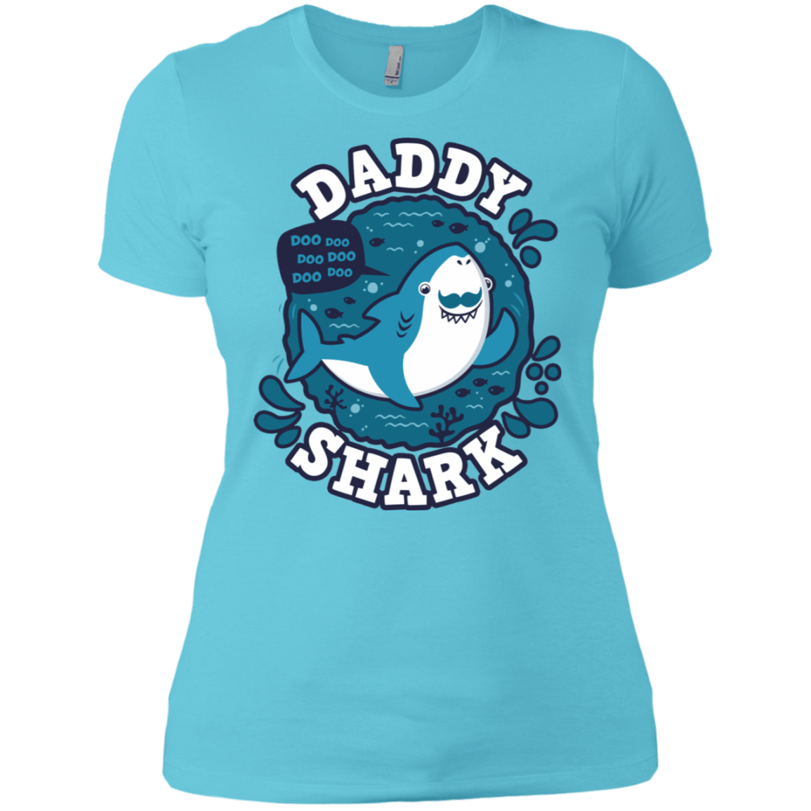 T-Shirts Cancun / X-Small Shark Family trazo - Daddy Women's Premium T-Shirt