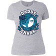 T-Shirts Heather Grey / X-Small Shark Family trazo - Daddy Women's Premium T-Shirt