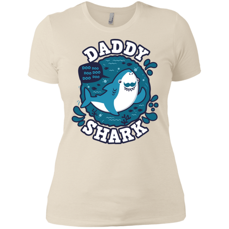 T-Shirts Ivory/ / X-Small Shark Family trazo - Daddy Women's Premium T-Shirt