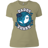 T-Shirts Light Olive / X-Small Shark Family trazo - Daddy Women's Premium T-Shirt