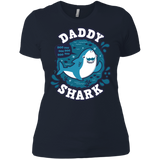 T-Shirts Midnight Navy / X-Small Shark Family trazo - Daddy Women's Premium T-Shirt