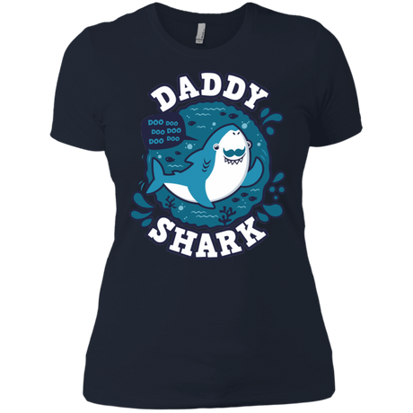 T-Shirts Midnight Navy / X-Small Shark Family trazo - Daddy Women's Premium T-Shirt