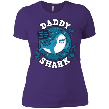 T-Shirts Purple Rush/ / X-Small Shark Family trazo - Daddy Women's Premium T-Shirt