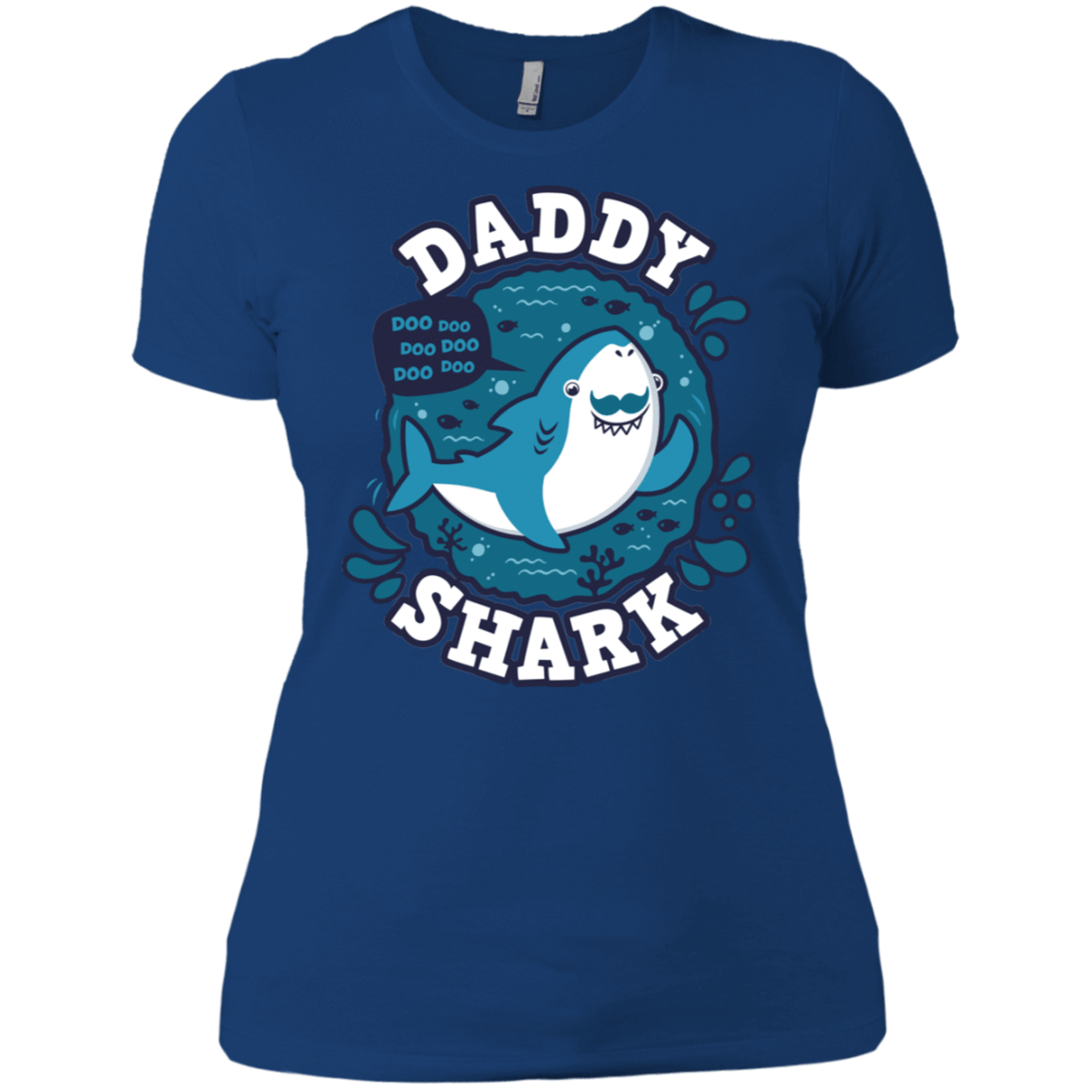 T-Shirts Royal / X-Small Shark Family trazo - Daddy Women's Premium T-Shirt