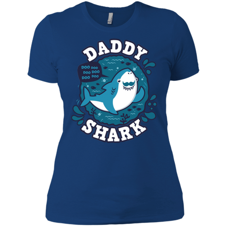 T-Shirts Royal / X-Small Shark Family trazo - Daddy Women's Premium T-Shirt