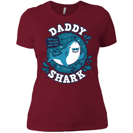 T-Shirts Scarlet / S Shark Family trazo - Daddy Women's Premium T-Shirt