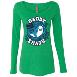 T-Shirts Envy / S Shark Family trazo - Daddy Women's Triblend Long Sleeve Shirt