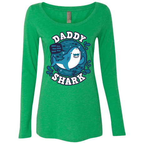 T-Shirts Envy / S Shark Family trazo - Daddy Women's Triblend Long Sleeve Shirt