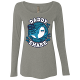 T-Shirts Venetian Grey / S Shark Family trazo - Daddy Women's Triblend Long Sleeve Shirt