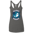 T-Shirts Premium Heather / X-Small Shark Family trazo - Daddy Women's Triblend Racerback Tank