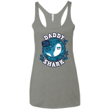 T-Shirts Venetian Grey / X-Small Shark Family trazo - Daddy Women's Triblend Racerback Tank