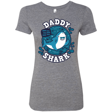T-Shirts Premium Heather / S Shark Family trazo - Daddy Women's Triblend T-Shirt