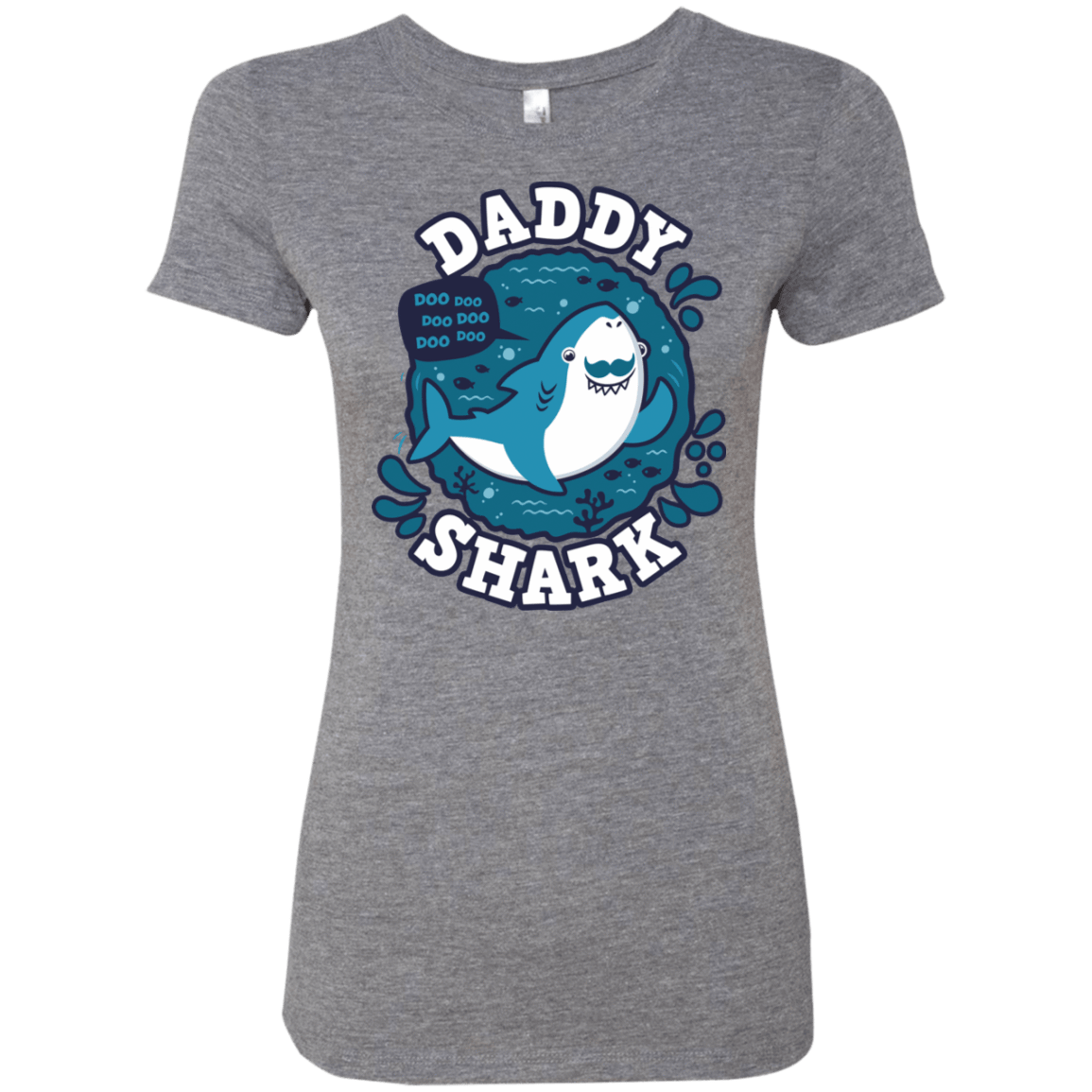 T-Shirts Premium Heather / S Shark Family trazo - Daddy Women's Triblend T-Shirt