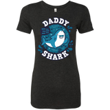 T-Shirts Vintage Black / S Shark Family trazo - Daddy Women's Triblend T-Shirt
