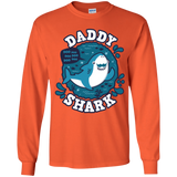 T-Shirts Orange / YS Shark Family trazo - Daddy Youth Long Sleeve T-Shirt