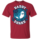 T-Shirts Cardinal / YXS Shark Family trazo - Daddy Youth T-Shirt
