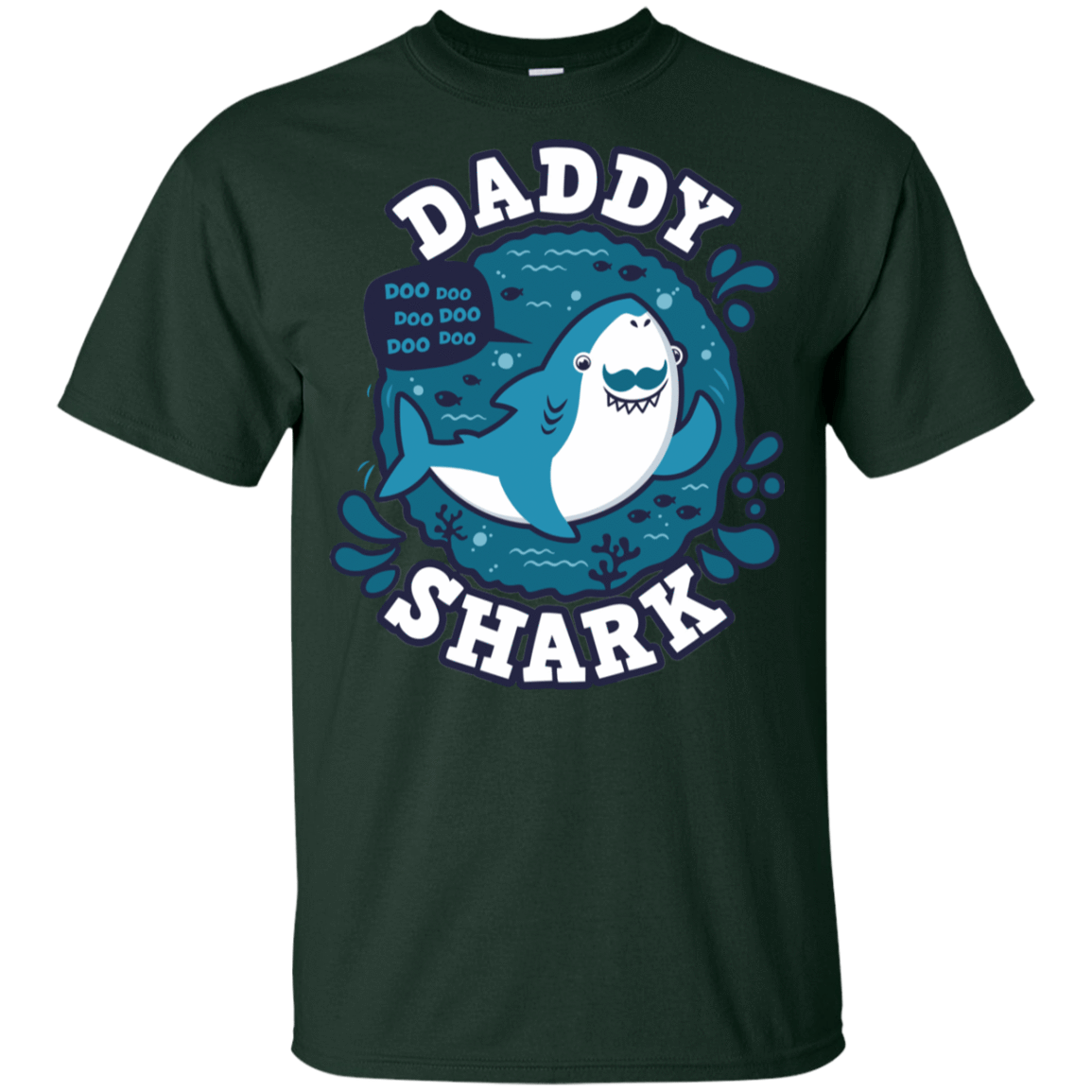 T-Shirts Forest / YXS Shark Family trazo - Daddy Youth T-Shirt