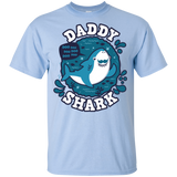T-Shirts Light Blue / YXS Shark Family trazo - Daddy Youth T-Shirt