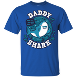 T-Shirts Royal / YXS Shark Family trazo - Daddy Youth T-Shirt
