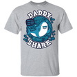 T-Shirts Sport Grey / YXS Shark Family trazo - Daddy Youth T-Shirt