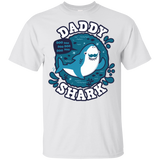 T-Shirts White / YXS Shark Family trazo - Daddy Youth T-Shirt
