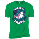 T-Shirts Kelly Green / YXS Shark Family trazo - Grandma Boys Premium T-Shirt