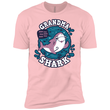 T-Shirts Light Pink / YXS Shark Family trazo - Grandma Boys Premium T-Shirt
