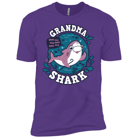 T-Shirts Purple Rush / YXS Shark Family trazo - Grandma Boys Premium T-Shirt