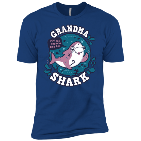 T-Shirts Royal / YXS Shark Family trazo - Grandma Boys Premium T-Shirt